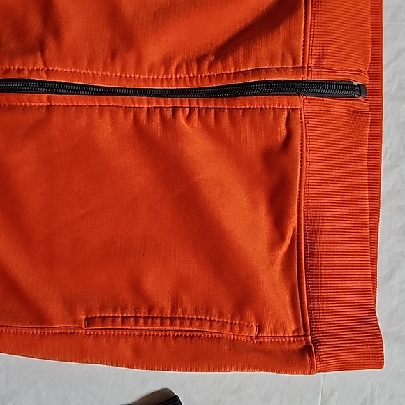 Nike Boys Size 7 Gray Orange Long Sleeve Zippered Track Jacket Used - Picture 7 of 14